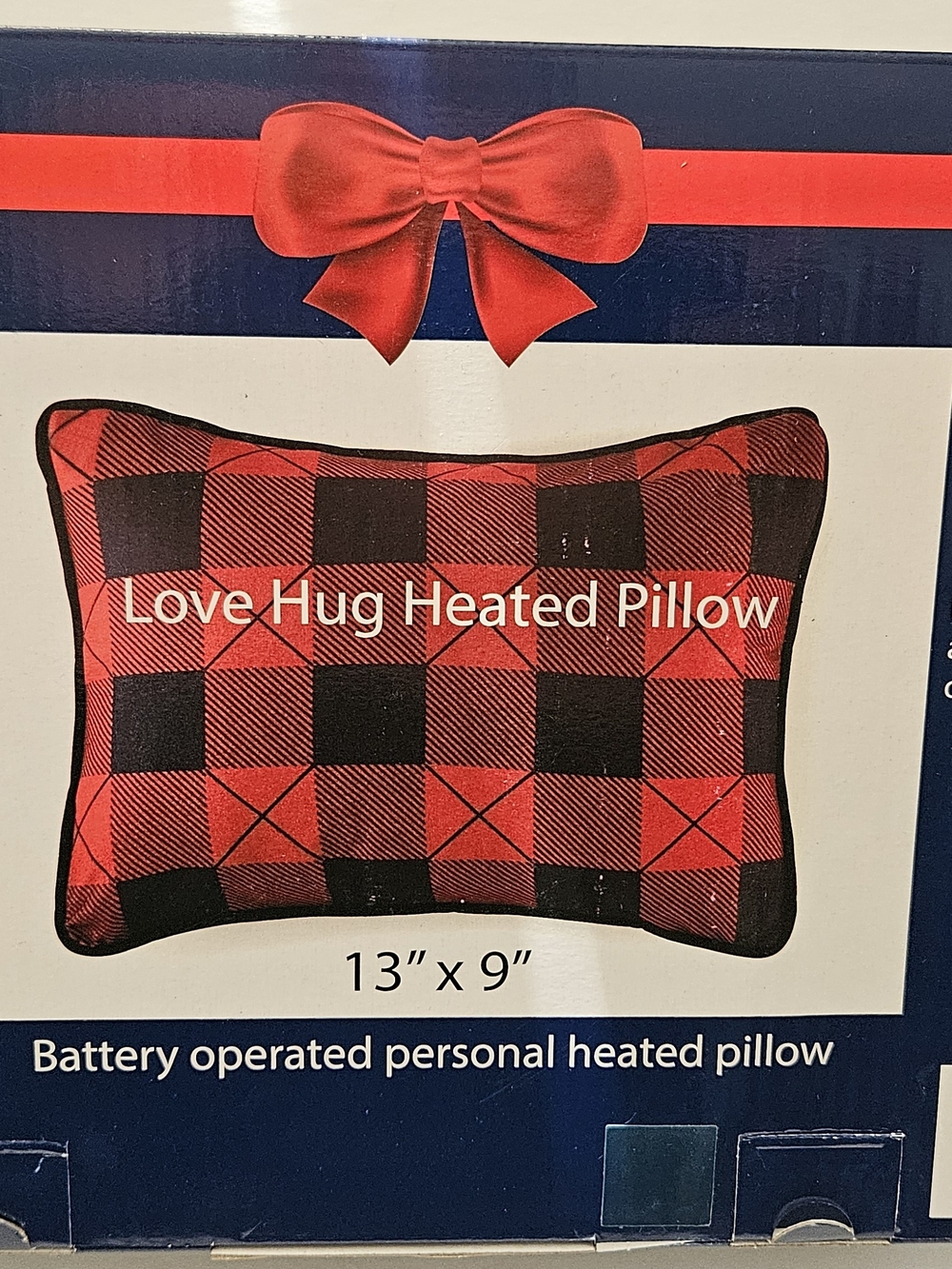 Heated Pillow - Red/Black Plaid